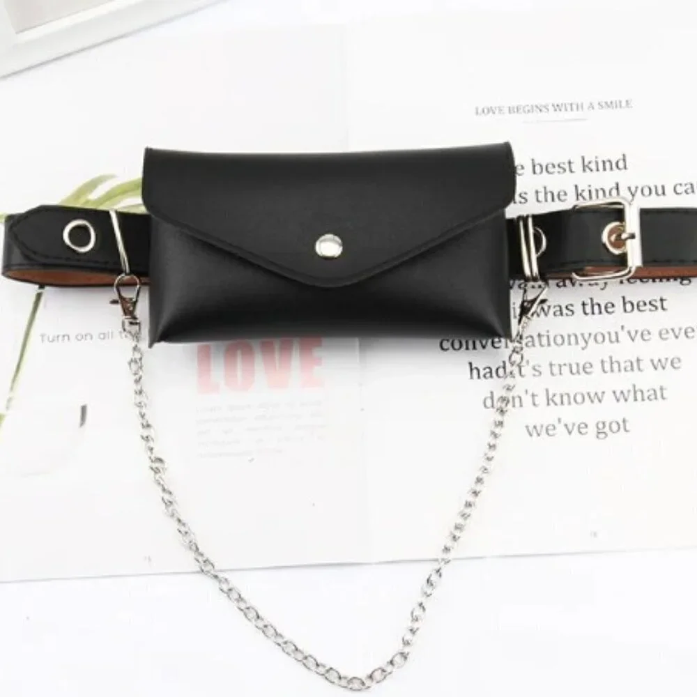 NWOT PU Full Hole Punk Style Waistband